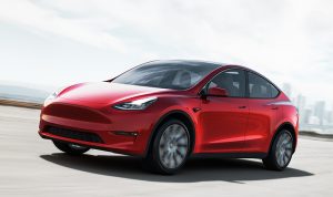 Red Tesla Model Y