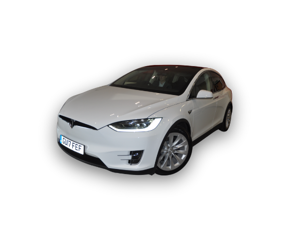 White Tesla Model X electric SUV for hire from EVision Electric Vehicles