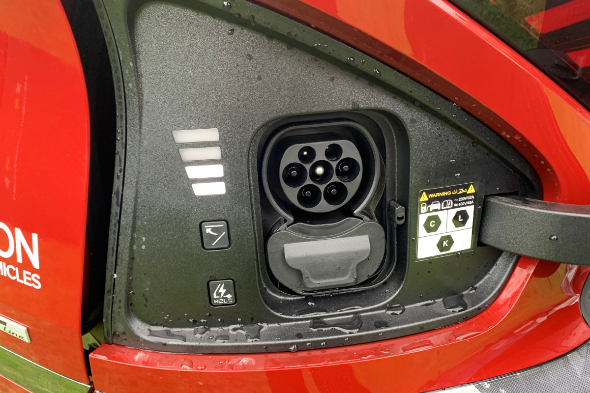 Kia EV6 charging port