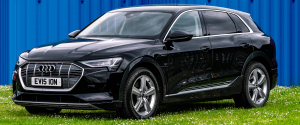 Audi e-tron facing left