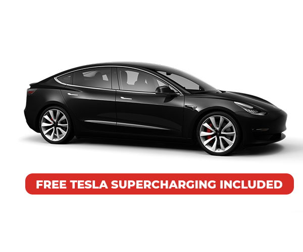 Tesla Model 3 Hire - Includes free supercharging