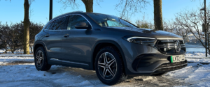 Mercedes EQA 300 in the snow