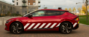 Kia EV6 with Highways markings side view