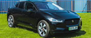 Jaguar I-Pace in Black facing right