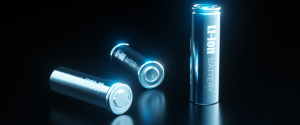 Arty image of three EV Battery cells