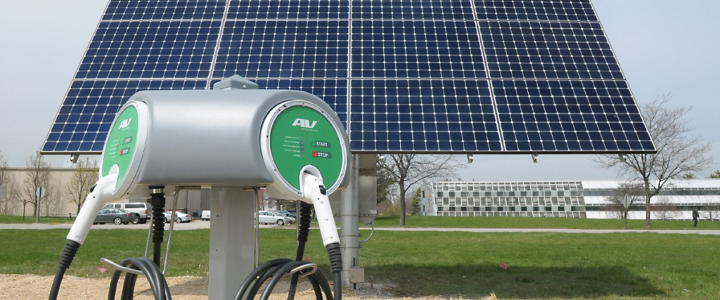 Solar powered car charger
