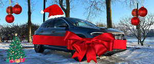 Gift wrapped Mercedes EQA 300