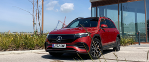 Red Mercedes EQB