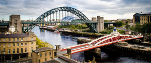 Panoramic view of Newcastle.