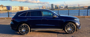 Mercedes EQC for bottom of electric vehicles and earth day