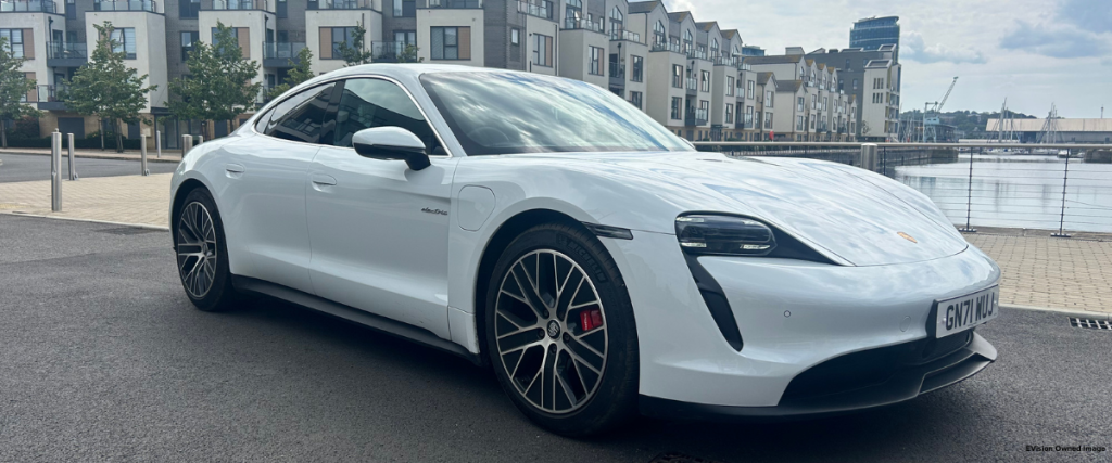 Porsche Taycan in White