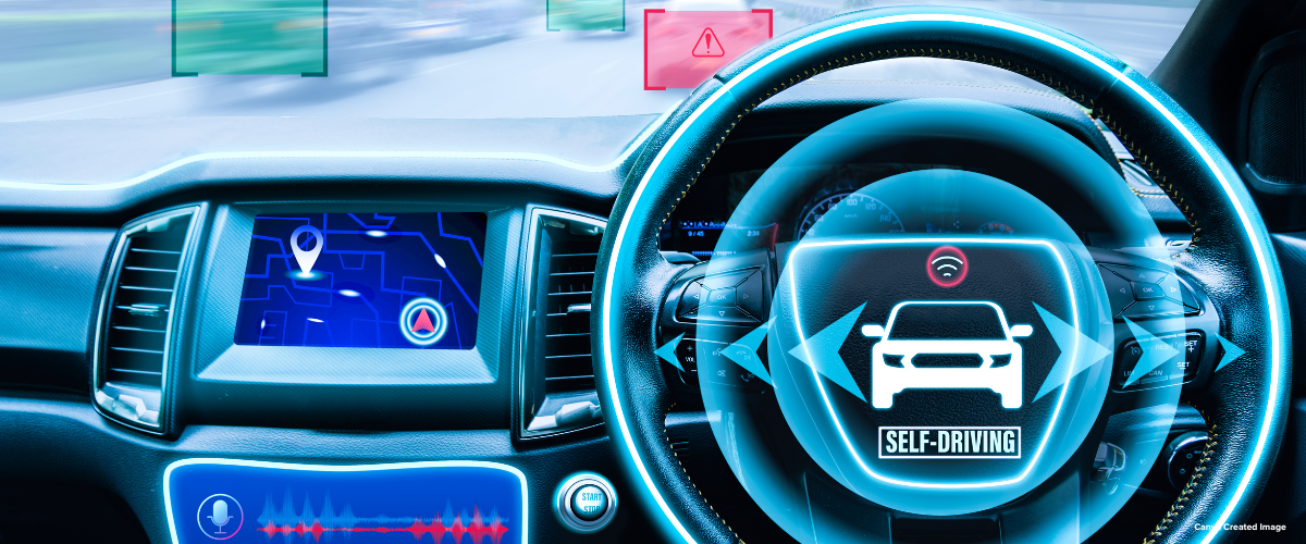 Futuristic driving image