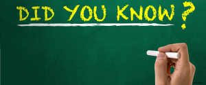 Did you know image for blog post