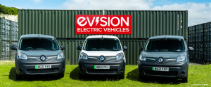Fleet of Renault Kangoo vans facing forward for blog post on fleets