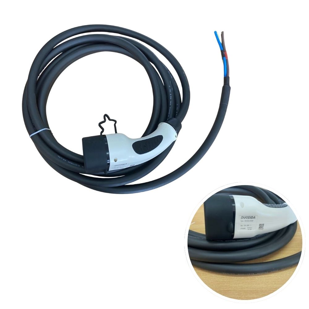 Single Phase Type 2 Female Plug, EV, with 5m cable, replacement
