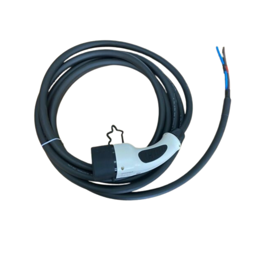 Three Phase Type 2 Female Plug, EV, with 5m cable, replacement 3 phase