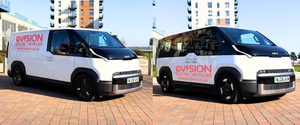 Kia PV5 Electric Vans - Hire from EVision Electric Vehicles