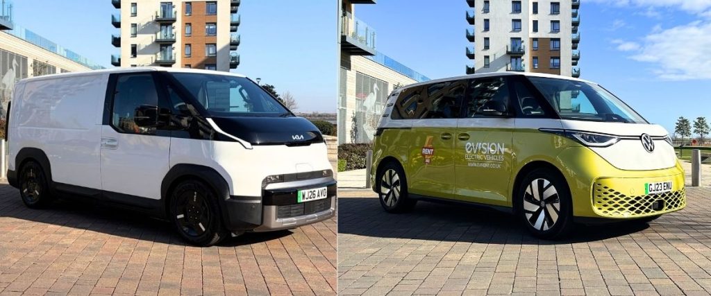 Hire the Kia PV5 or Volkswagen ID.Buzz
