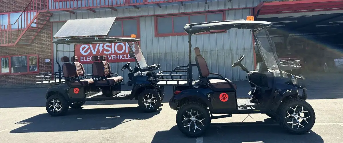 Electric golf cart hire - EVision Electric Vehicles